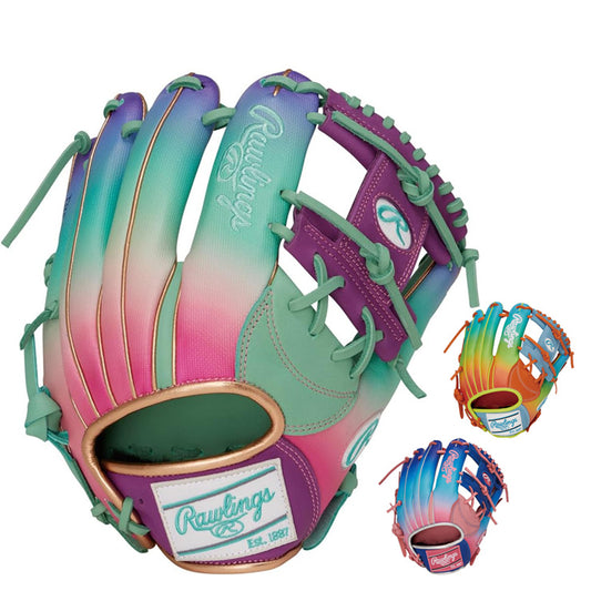 【2026モデル】ローリングス 限定 軟式 グローブ グラブ 内野手用 HOH UV GRAPHIC 右投げ用 GR6HUVN62 グラデーション 派手 カラーグラブ RGGC店限定 内野用 一般軟式 中学軟式 軟式グローブ 軟式グラブ 右利き用 大人 一般 草野球 rawlings