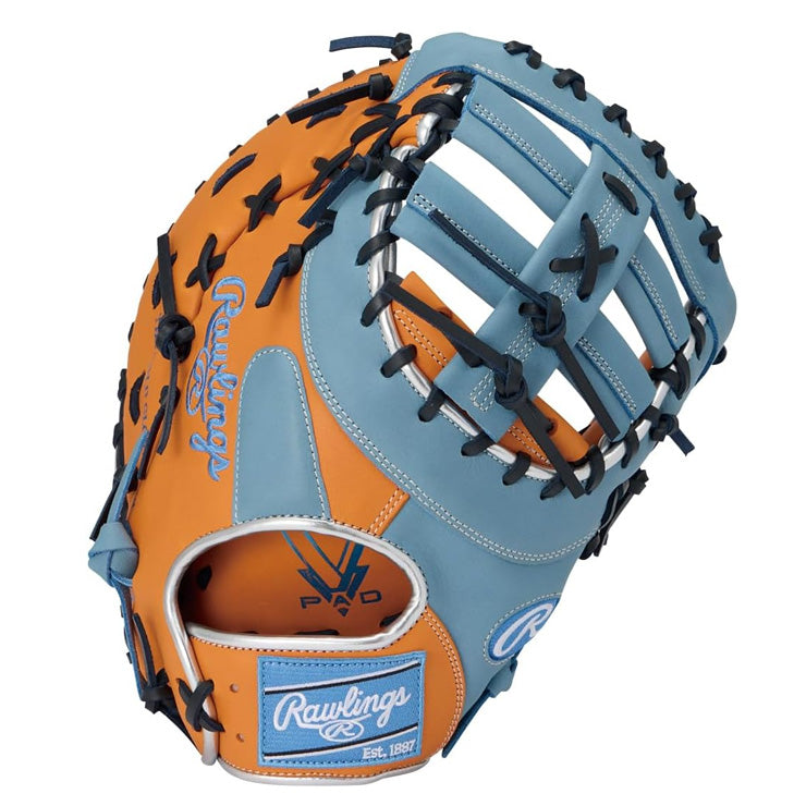 【2026モデル】ローリングス ソフトボール ファーストミット 兼 キャッチャーミット 右投げ用 ハイパーテック カラーズ GS6HTC3ACD 一塁手 捕手 12号ボール 12号ソフト ソフト用 ソフトボール用 グローブ グラブ 大人 一般 男子ソフト かっこいい カラフル rawlings