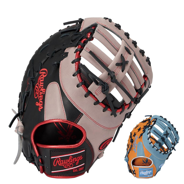 【2026モデル】ローリングス ソフトボール ファーストミット 兼 キャッチャーミット 右投げ用 ハイパーテック カラーズ GS6HTC3ACD 一塁手 捕手 12号ボール 12号ソフト ソフト用 ソフトボール用 グローブ グラブ 大人 一般 男子ソフト かっこいい カラフル rawlings