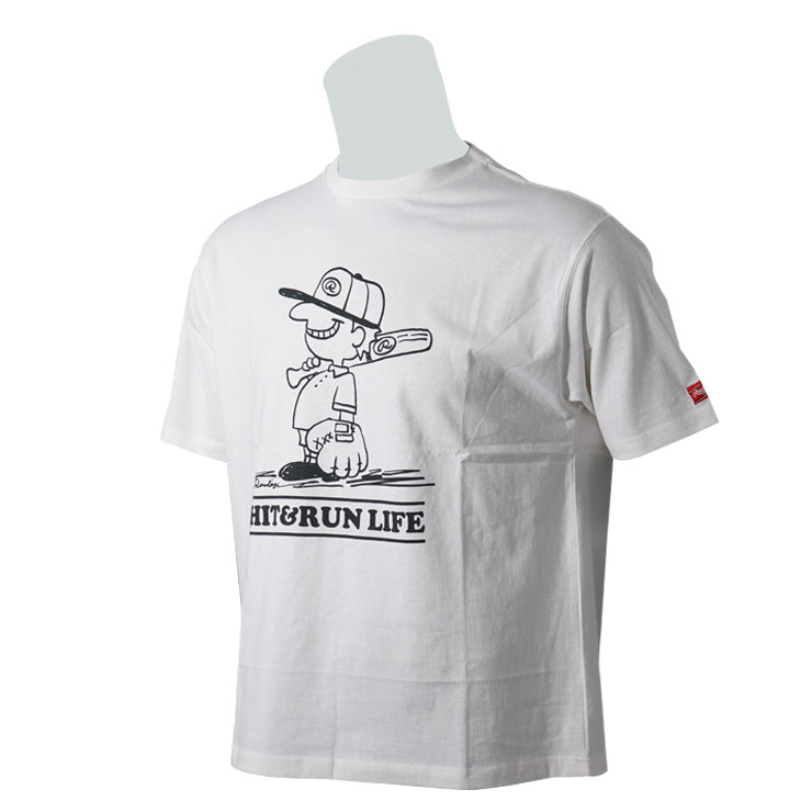 【2026モデル】ローリングス Tシャツ 半袖 BASEBALL BOY TEE FUN LINE メンズ ユニセックス R6S-013 春 夏 カジュアル タウンユース スポカジ スポーツウェア 半袖シャツ 野球ウェア rawlings