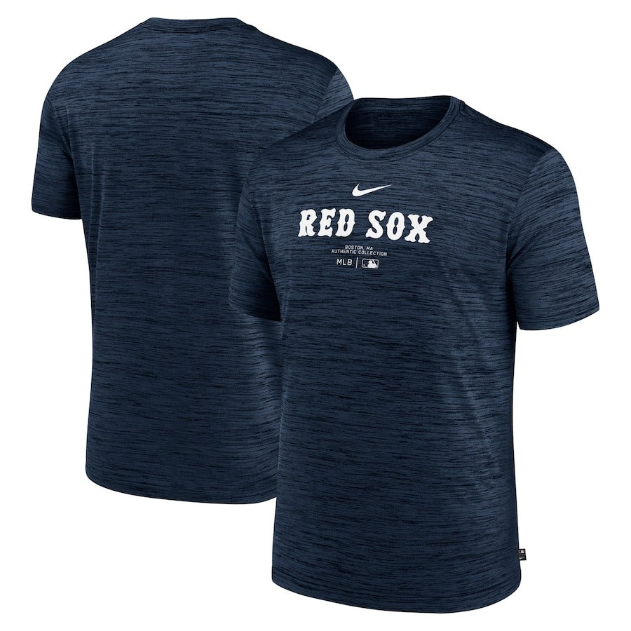 ナイキ ボストン・レッドソックス 半袖 Tシャツ ベースボールシャツ MLBオーセンティックコレクション Boston Red Sox Nike Navy Authentic Collection Velocity Performance Practice T-Shirt メンズ NKM5-44B-BQ-J37 スポーツウェア トレーニング メジャーリーグ