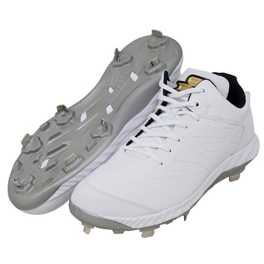 【2024モデル】SSK 野球 限定 白スパイク 金具スパイク プロエッジ RG-LW 高校野球対応 RIGUPソール ESF3244RGL ローカット 大人 一般 高校生 中学生 金属スパイク 紐 ひも 軽い 軽量 練習 試合 ホワイト エスエスケイ あす楽