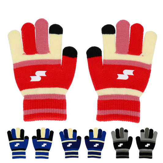 【2026モデル】SSK ジュニア用 ニット手袋 マジックグローブ 防寒 スマホ対応 冬用 YAE26125J 少年野球 こども キッズ Jr 子供 子ども 限定 あったかい 暖かい 温かい てぶくろ アクセサリー エスエスケイ
