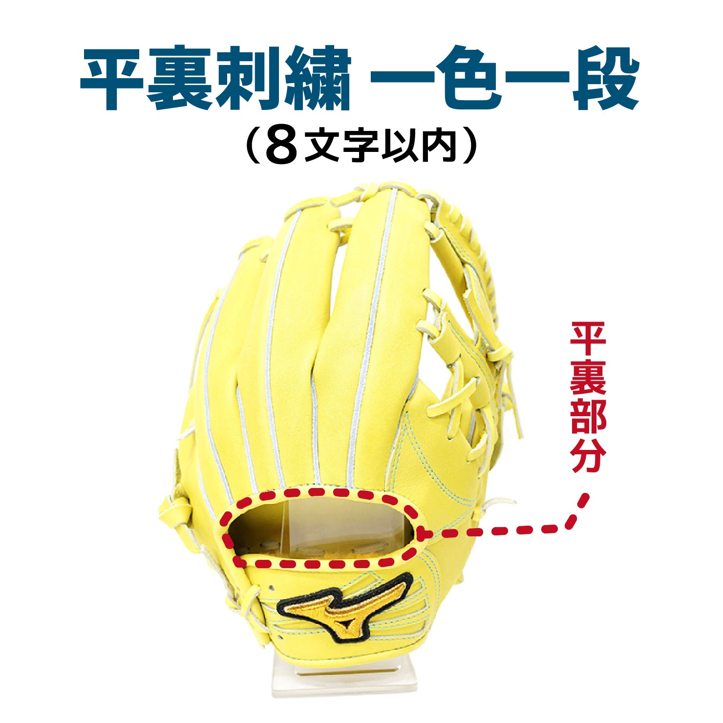 スタンドイン 野球 グラブ・ミット 平裏刺繍 一色一段 当店でグラブ