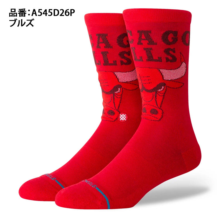 【2026モデル】STANCE スタンス クルーソックス バスケットボール NBA POSTERIZE 1足入り ブルズ ウォリアーズ レイカーズ ニックス すね丈 メンズ レディース ユニセックス A545D26PCH A545D26PGS A545D26PLA A545D26PNY スポーツソックス 靴下 大人 一般