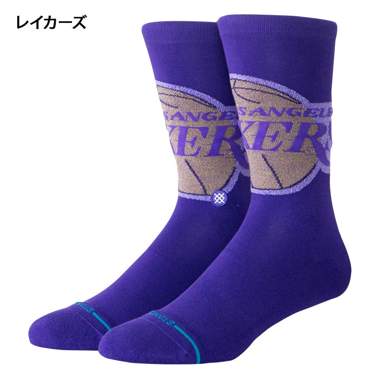 【2026モデル】STANCE スタンス クルーソックス バスケットボール NBA POSTERIZE 1足入り ブルズ ウォリアーズ レイカーズ ニックス すね丈 メンズ レディース ユニセックス A545D26PCH A545D26PGS A545D26PLA A545D26PNY スポーツソックス 靴下 大人 一般