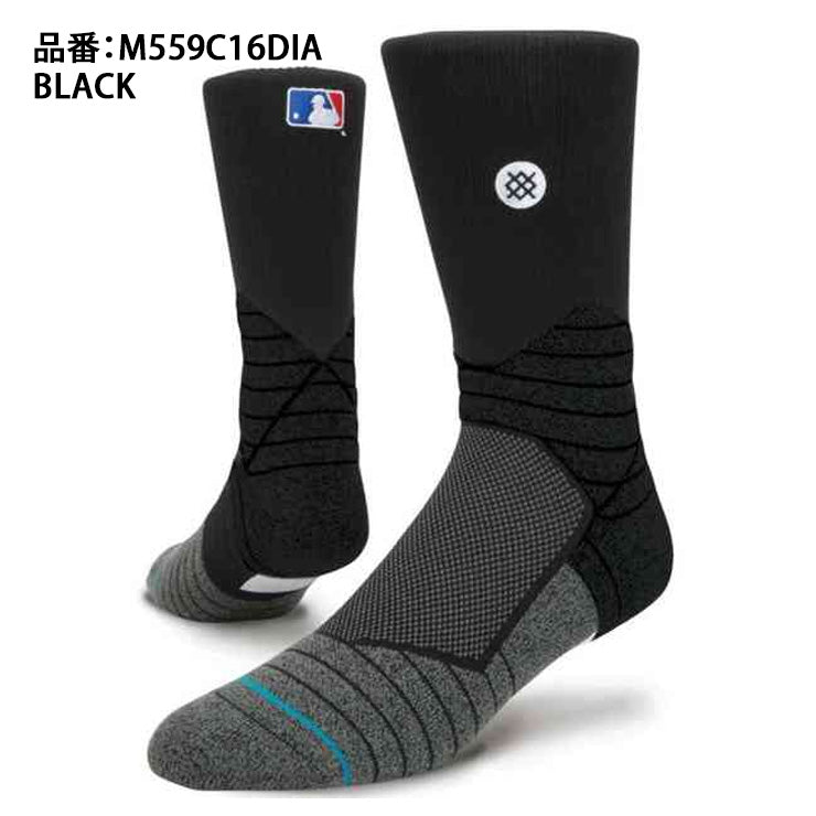 【MLB公認】STANCE スタンス 野球 ソックス 1足入り クルーソックス DIAMOND PRO CREW M559C16DIA ベースボールソックス 野球ソックス 靴下 メジャーリーガー メジャーリーグ 草野球 大人 一般 おしゃれ オシャレ かっこいい