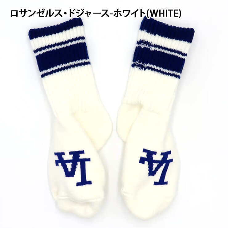 MLB×ROSTER SOX ロスターソックス MLB LINE ROOM SOCKS ルームソックス クルーソックス 1足入り メジャーリーグ ロゴ  部屋 自宅 靴下 MLB-138 厚手 温かい あたたかい 暖かい ヤンキース ドジャース メッツ メンズ レディース ユニセックス カジュアル