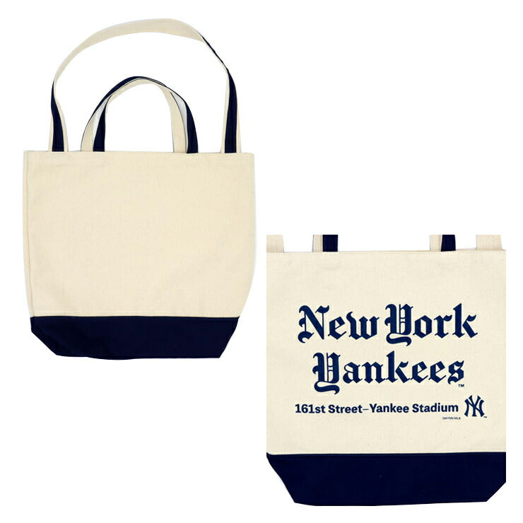 INFIELDER DESIGN×MLB トートバッグ MLB OLD ENGLISH WFM TOTE MLB-168 ヤンキース メッツ  レッドソックス 2WAY 肩掛け エコバッグ ランドリーバッグ 手提げバッグ お出かけ アウトドア 通学 あす楽