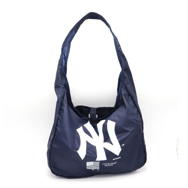 INFIELDER DESIGN×MLB ショルダー エコバッグ MLB SHOULDER ECOBAG MLB-183 ヤンキース メッツ パドレス  肩掛け ショルダーバッグ エコバッグ ランドリーバッグ お出かけ アウトドア