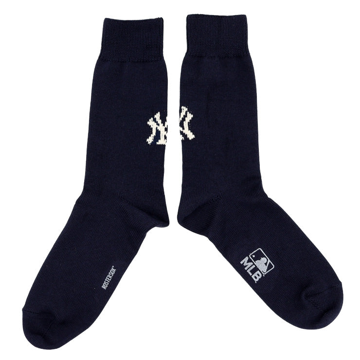 MLB×ROSTER SOX ロスターソックス MLB by X クルーソックス 1足入り メジャーリーグ ロゴ 靴下 MLB-190 ヤンキース ドジャース メンズ レディース ユニセックス スポーツソックス 野球 ランニング トレーニング カジュアル 普段遣い