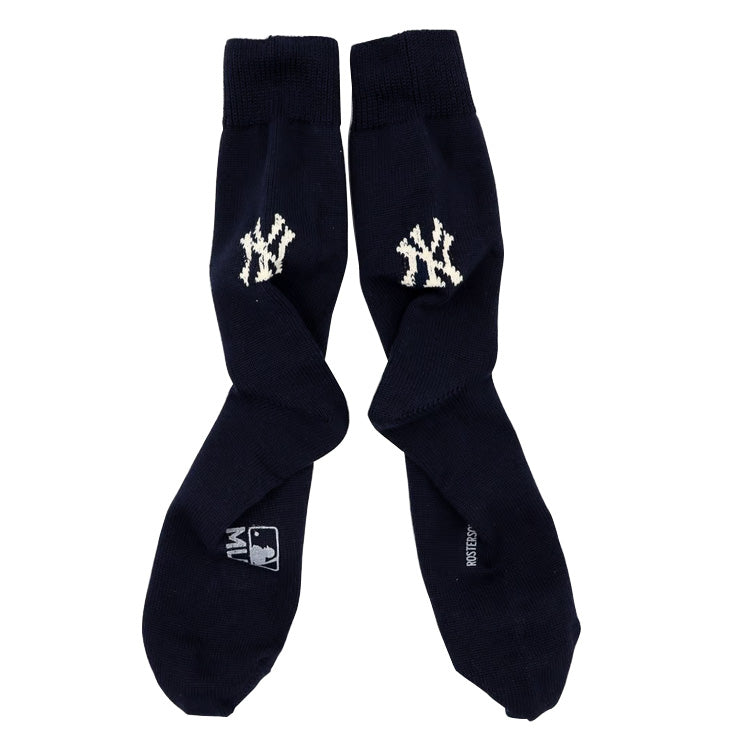 MLB×ROSTER SOX ロスターソックス MLB by X クルーソックス 1足入り メジャーリーグ ロゴ 靴下 MLB-190 ヤンキース ドジャース メンズ レディース ユニセックス スポーツソックス 野球 ランニング トレーニング カジュアル 普段遣い