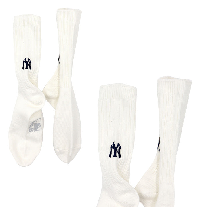 MLB×ROSTER SOX ロスターソックス MLB RIB SOCKS クルーソックス 1足入り メジャーリーグ ロゴ 靴下 MLB-197 ヤンキース ドジャース レッドソックス メッツ メンズ レディース ユニセックス スポーツソックス 野球 ランニング トレーニング カジュアル 普段遣い