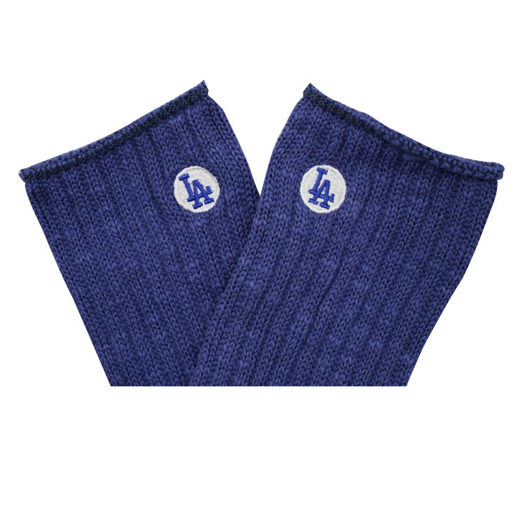MLB×ROSTER SOX ロスターソックス MLB B SOCKS ドジャース クルーソックス 1足入り メジャーリーグ ロゴ 靴下 MLB-257 メンズ レディース ユニセックス スポーツソックス 野球 ランニング トレーニング カジュアル 普段遣い