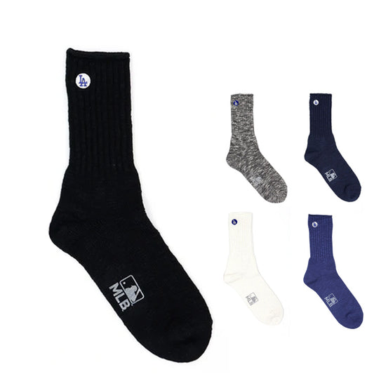 MLB×ROSTER SOX ロスターソックス MLB B SOCKS ドジャース クルーソックス 1足入り メジャーリーグ ロゴ 靴下 MLB-257 メンズ レディース ユニセックス スポーツソックス 野球 ランニング トレーニング カジュアル 普段遣い