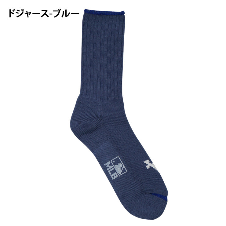 MLB×ROSTER SOX ロスターソックス MLB 96 SOCKS クルーソックス 1足入り メジャーリーグ ドジャース ヤンキース ロゴ 靴下 MLB-270 メンズ レディース ユニセックス スポーツソックス 野球 ランニング トレーニング カジュアル 普段遣い