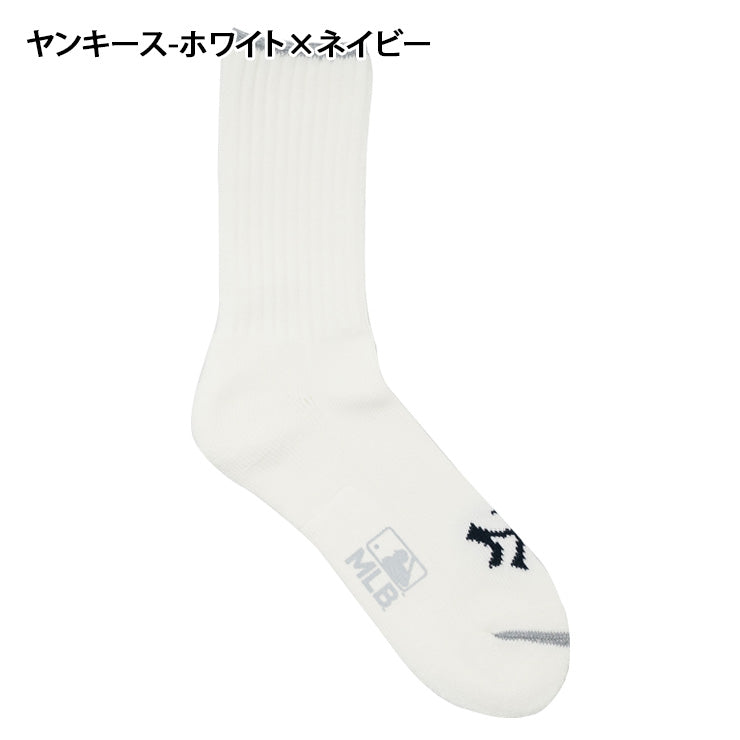 MLB×ROSTER SOX ロスターソックス MLB 96 SOCKS クルーソックス 1足入り メジャーリーグ ドジャース ヤンキース ロゴ 靴下 MLB-270 メンズ レディース ユニセックス スポーツソックス 野球 ランニング トレーニング カジュアル 普段遣い