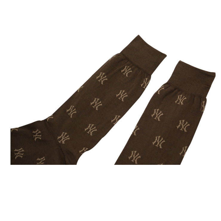 MLB×ROSTER SOX ロスターソックス 200 MLB MONO SOCKS クルーソックス 1足入り メジャーリーグ ドジャース ヤンキース ロゴ 靴下 MLB-271 総柄 メンズ レディース ユニセックス スポーツソックス 野球 ランニング トレーニング カジュアル 普段遣い