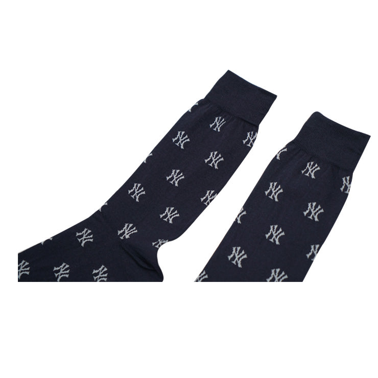 MLB×ROSTER SOX ロスターソックス 200 MLB MONO SOCKS クルーソックス 1足入り メジャーリーグ ドジャース ヤンキース ロゴ 靴下 MLB-271 総柄 メンズ レディース ユニセックス スポーツソックス 野球 ランニング トレーニング カジュアル 普段遣い