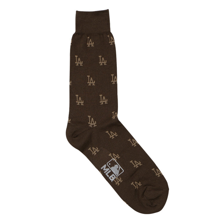 MLB×ROSTER SOX ロスターソックス 200 MLB MONO SOCKS クルーソックス 1足入り メジャーリーグ ドジャース ヤンキース ロゴ 靴下 MLB-271 総柄 メンズ レディース ユニセックス スポーツソックス 野球 ランニング トレーニング カジュアル 普段遣い