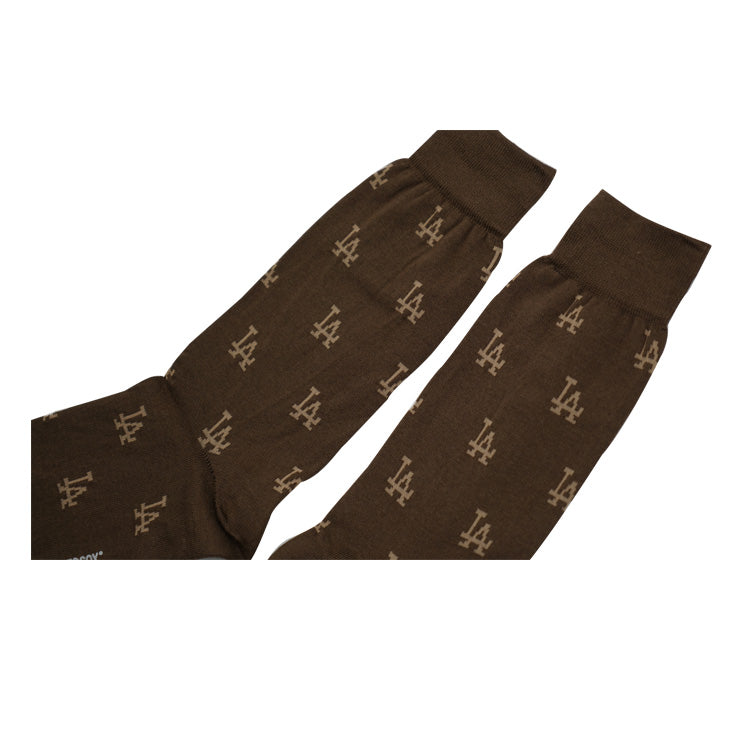 MLB×ROSTER SOX ロスターソックス 200 MLB MONO SOCKS クルーソックス 1足入り メジャーリーグ ドジャース ヤンキース ロゴ 靴下 MLB-271 総柄 メンズ レディース ユニセックス スポーツソックス 野球 ランニング トレーニング カジュアル 普段遣い