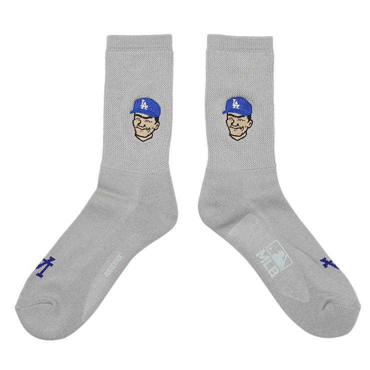MLB×ROSTER SOX ロスターソックス MLB MAN SOCKS クルーソックス 1足入り メジャーリーグ ロゴ 靴下 MLB-287 ヤンキース ドジャース ジャイアンツ メンズ レディース ユニセックス スポーツソックス 野球 ランニング トレーニング カジュアル 普段遣い
