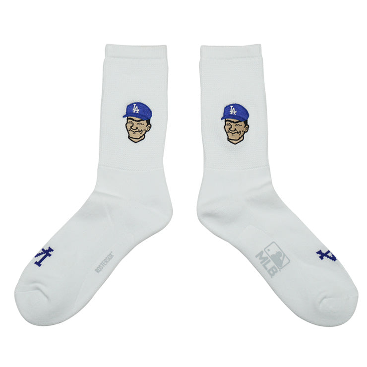MLB×ROSTER SOX ロスターソックス MLB MAN SOCKS クルーソックス 1足入り メジャーリーグ ロゴ 靴下 MLB-287 ヤンキース ドジャース ジャイアンツ メンズ レディース ユニセックス スポーツソックス 野球 ランニング トレーニング カジュアル 普段遣い