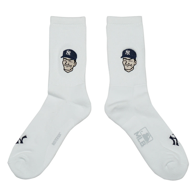 MLB×ROSTER SOX ロスターソックス MLB MAN SOCKS クルーソックス 1足入り メジャーリーグ ロゴ 靴下 MLB-287 ヤンキース ドジャース ジャイアンツ メンズ レディース ユニセックス スポーツソックス 野球 ランニング トレーニング カジュアル 普段遣い