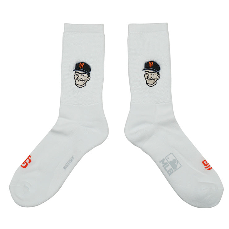 MLB×ROSTER SOX ロスターソックス MLB MAN SOCKS クルーソックス 1足入り メジャーリーグ ロゴ 靴下 MLB-287 ヤンキース ドジャース ジャイアンツ メンズ レディース ユニセックス スポーツソックス 野球 ランニング トレーニング カジュアル 普段遣い