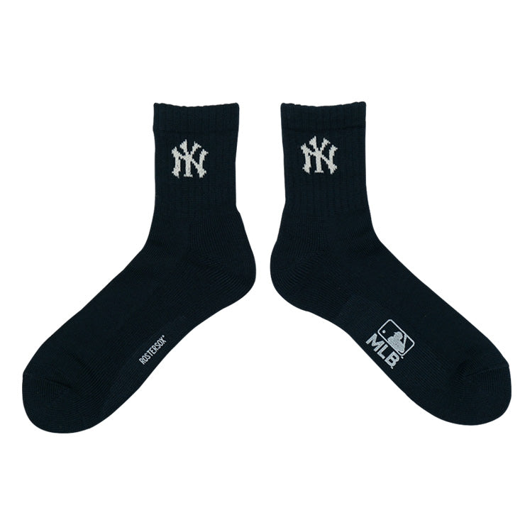 MLB×ROSTER SOX ロスターソックス MID MLB SOCKS ショートソックス 1足入り メジャーリーグ ロゴ 靴下 MLB-288 アンクルソックス ヤンキース ドジャース メッツ メンズ レディース ユニセックス スポーツソックス ランニング トレーニング カジュアル 普段遣い