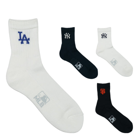 MLB×ROSTER SOX ロスターソックス MID MLB SOCKS ショートソックス 1足入り メジャーリーグ ロゴ 靴下 MLB-288 アンクルソックス ヤンキース ドジャース メッツ メンズ レディース ユニセックス スポーツソックス ランニング トレーニング カジュアル 普段遣い