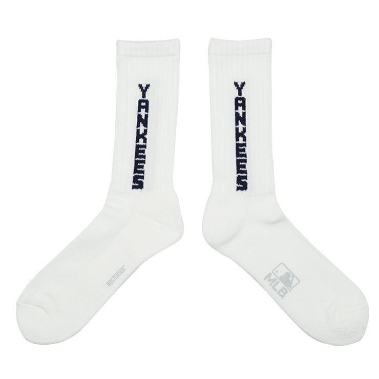 MLB×ROSTER SOX ロスターソックス LOGO MLB SOX クルーソックス 1足入り メジャーリーグ ロゴ 靴下 MLB-289 ヤンキース ドジャース ジャイアンツ メンズ レディース ユニセックス スポーツソックス 野球 ランニング トレーニング カジュアル 普段遣い