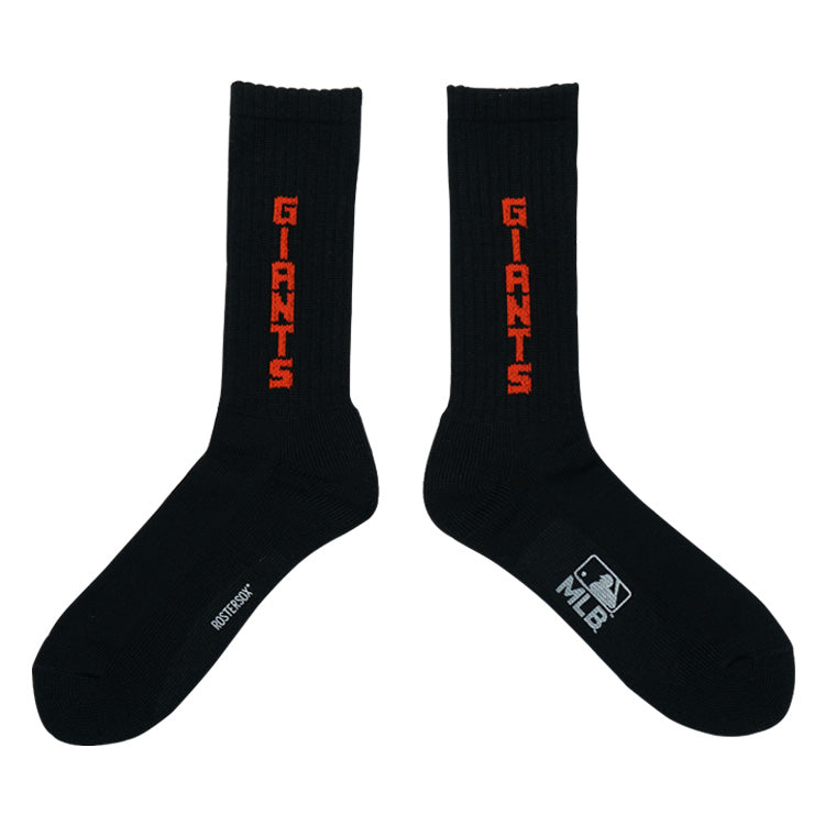 MLB×ROSTER SOX ロスターソックス LOGO MLB SOX クルーソックス 1足入り メジャーリーグ ロゴ 靴下 MLB-289 ヤンキース ドジャース ジャイアンツ メンズ レディース ユニセックス スポーツソックス 野球 ランニング トレーニング カジュアル 普段遣い