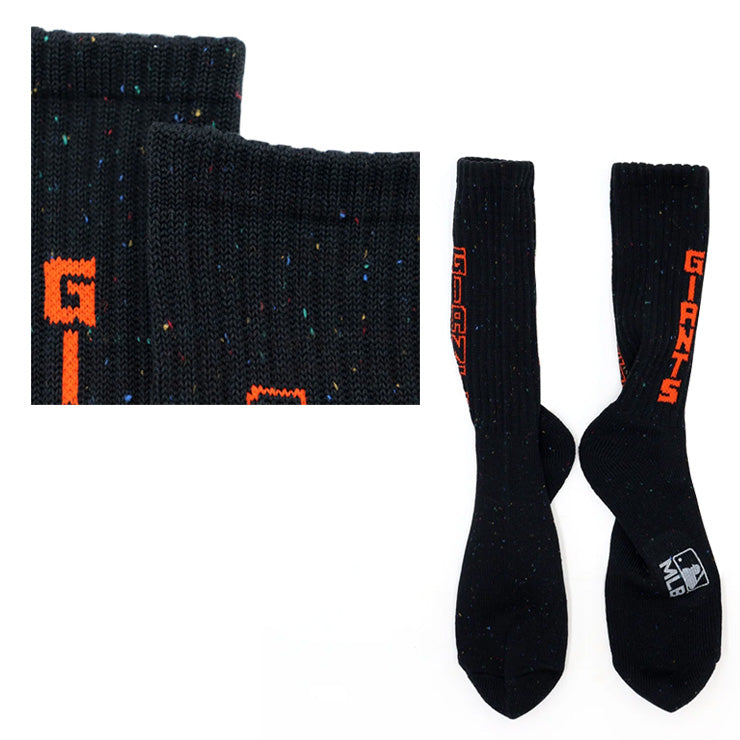 MLB×ROSTER SOX ロスターソックス MLB NEP LOGO SOCKS クルーソックス 1足入り メジャーリーグ ロゴ 靴下 MLB-294 ヤンキース ドジャース ジャイアンツ メンズ レディース ユニセックス スポーツソックス 野球 ランニング トレーニング カジュアル 普段遣い