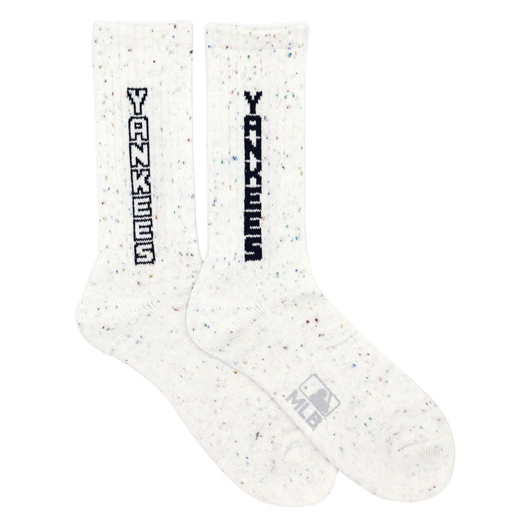 MLB×ROSTER SOX ロスターソックス MLB NEP LOGO SOCKS クルーソックス 1足入り メジャーリーグ ロゴ 靴下 MLB-294 ヤンキース ドジャース ジャイアンツ メンズ レディース ユニセックス スポーツソックス 野球 ランニング トレーニング カジュアル 普段遣い