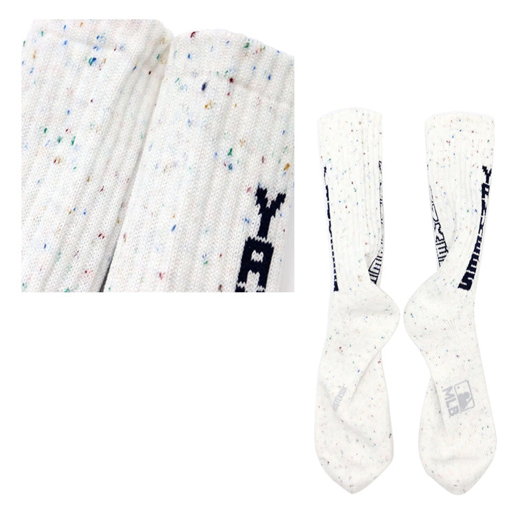 MLB×ROSTER SOX ロスターソックス MLB NEP LOGO SOCKS クルーソックス 1足入り メジャーリーグ ロゴ 靴下 MLB-294 ヤンキース ドジャース ジャイアンツ メンズ レディース ユニセックス スポーツソックス 野球 ランニング トレーニング カジュアル 普段遣い