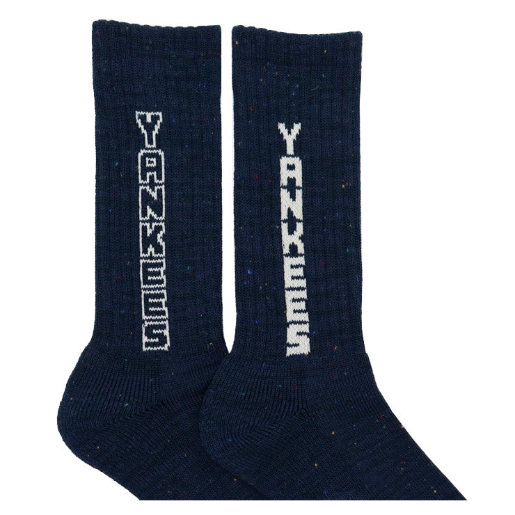 MLB×ROSTER SOX ロスターソックス MLB NEP LOGO SOCKS クルーソックス 1足入り メジャーリーグ ロゴ 靴下 MLB-294 ヤンキース ドジャース ジャイアンツ メンズ レディース ユニセックス スポーツソックス 野球 ランニング トレーニング カジュアル 普段遣い