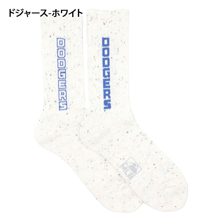 MLB×ROSTER SOX ロスターソックス MLB NEP LOGO SOCKS クルーソックス 1足入り メジャーリーグ ロゴ 靴下 MLB-294 ヤンキース ドジャース ジャイアンツ メンズ レディース ユニセックス スポーツソックス 野球 ランニング トレーニング カジュアル 普段遣い