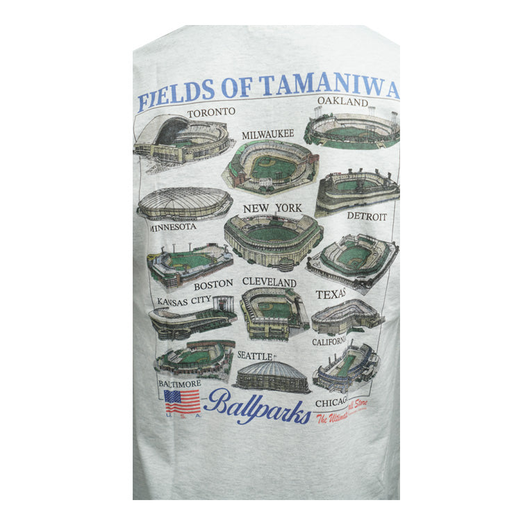 TAMANIWA BALL PARKS TEE Tシャツ 半袖 メジャーリーグ ボールパーク 球場 メンズ 春用 夏用 大人 一般 野球 TMNW-228 普段着 ティーシャツ カジュアル ウェア 春物 夏物 おしゃれ タマニワ