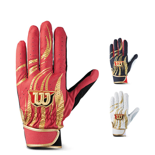 【刺繍1円】2025モデル ウィルソン バッティンググローブ WBG-PRO1 両手用 大人 一般 天然皮革 WB57752 バッティング手袋 バッティンググラブ 打者用手袋 練習 試合 草野球 ソフトボール カラー wilson