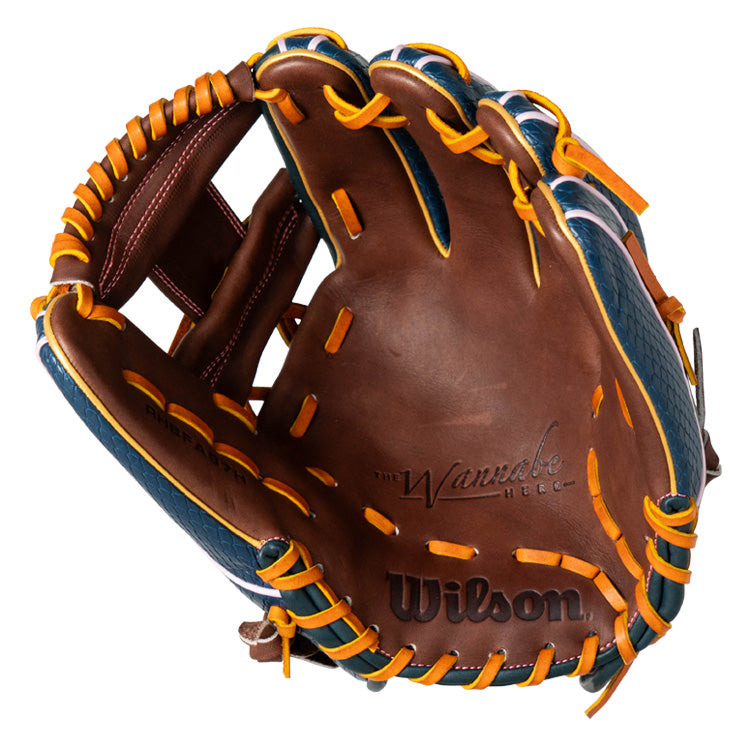 【2026モデル】ウィルソン 軟式 グローブ グラブ 内野手用 87型 スネークスキン ワナビーヒーロー デュアル 右投げ用 WBG0013001 WBG0013002 カラフル 内野用 一般軟式 軟式グローブ 軟式グラブ 大人 一般 草野球 かっこいい dual wannabe hero wilson