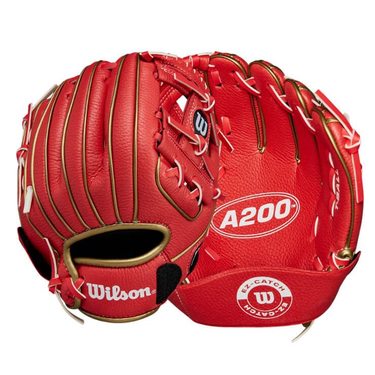 【はじめてのグローブに！】ウィルソン キッズ用 グローブ グラブ 右投げ用 左投げ用 A200 EZ CATCH WBW1013551 WBW1013561 WBW1013579 幼稚園生 保育園生 未就学児 幼児 こども 子ども Wilson