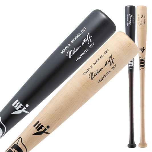 【2025モデル】ウィルソンスタッフ 硬式 木製バット プロメープル 02T型 トップバランス 84cm 830g 85cm 840g WBW2024010 WBW2024020 軽量 軽い 硬式用 バット 硬式野球 高校野球 大学野球 社会人野球 一般 大人 wilson staff BFJマーク