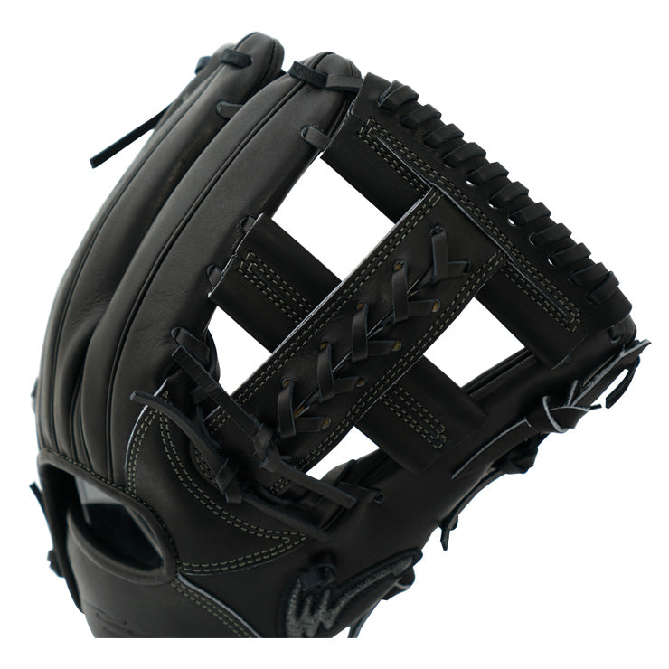 【2026モデル】アイピーセレクト 限定 硬式 グローブ グラブ 内野手用 右投げ用 高校野球対応 Ip.051-WAGYU26G フルブラック 和牛レザー 大人 一般 硬式用 内野用 硬式野球 硬式グローブ 硬式グラブ Ip Select
