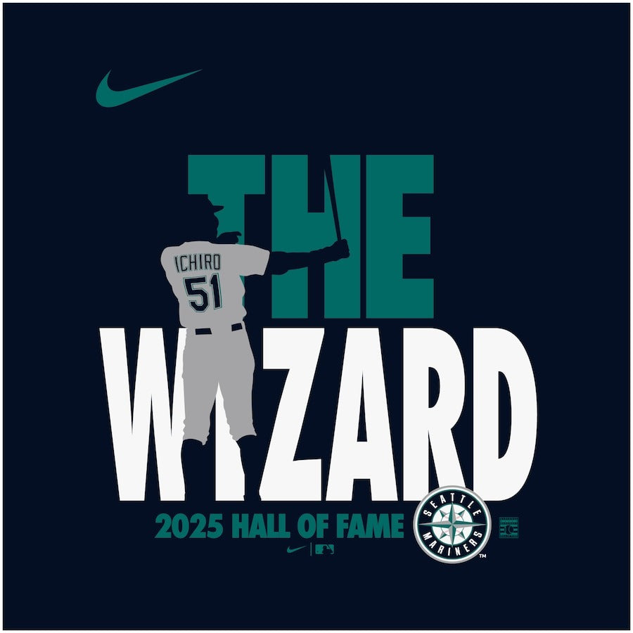 【予約販売】ナイキ イチロー MLB 殿堂入り記念 レジェンド Tシャツ 半袖 WIZARD マリナーズ HOF 大人 メンズ レディース ML1325SS0052 米国野球殿堂 グッズ ウエア ウェア 半袖シャツ メジャーリーグ 記念グッズ 記念アイテム nike