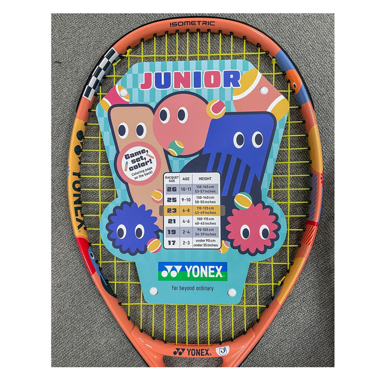 ヨネックス YONEX ジュニア用 テニスラケット 6-8歳用 ジュニア23 ガット張り上げ済み 02YJ21G こども 小学生 yon25fw