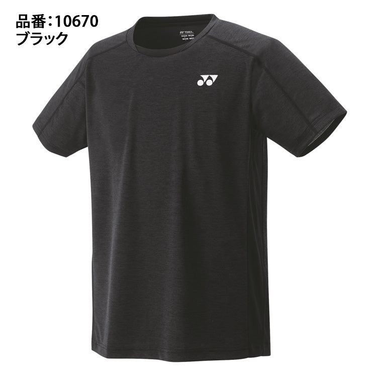 ヨネックス YONEX ゲームシャツ フィットタイプ 半袖 テニスウェア バドミントンウェア メンズ ユニセックス 大人 10670 スポーツウェア yon25fw