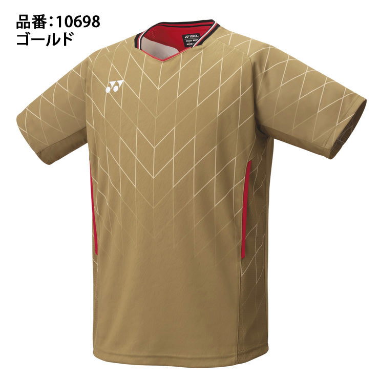 ヨネックス YONEX メンズ ゲームシャツ フィットタイプ 半袖 テニスウェア バドミントンウェア 10698 スポーツウェア yon25fw