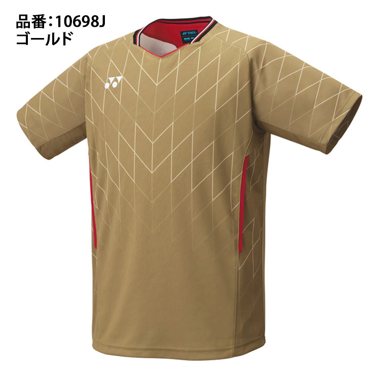 ヨネックス YONEX ジュニア用 ゲームシャツ 半袖 テニスウェア バドミントンウェア 10698J こども 小学生 yon25fw