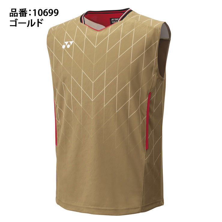 ヨネックス YONEX メンズ ゲームシャツ ノースリーブ テニスウェア バドミントンウェア 10699 スポーツウェア yon25fw